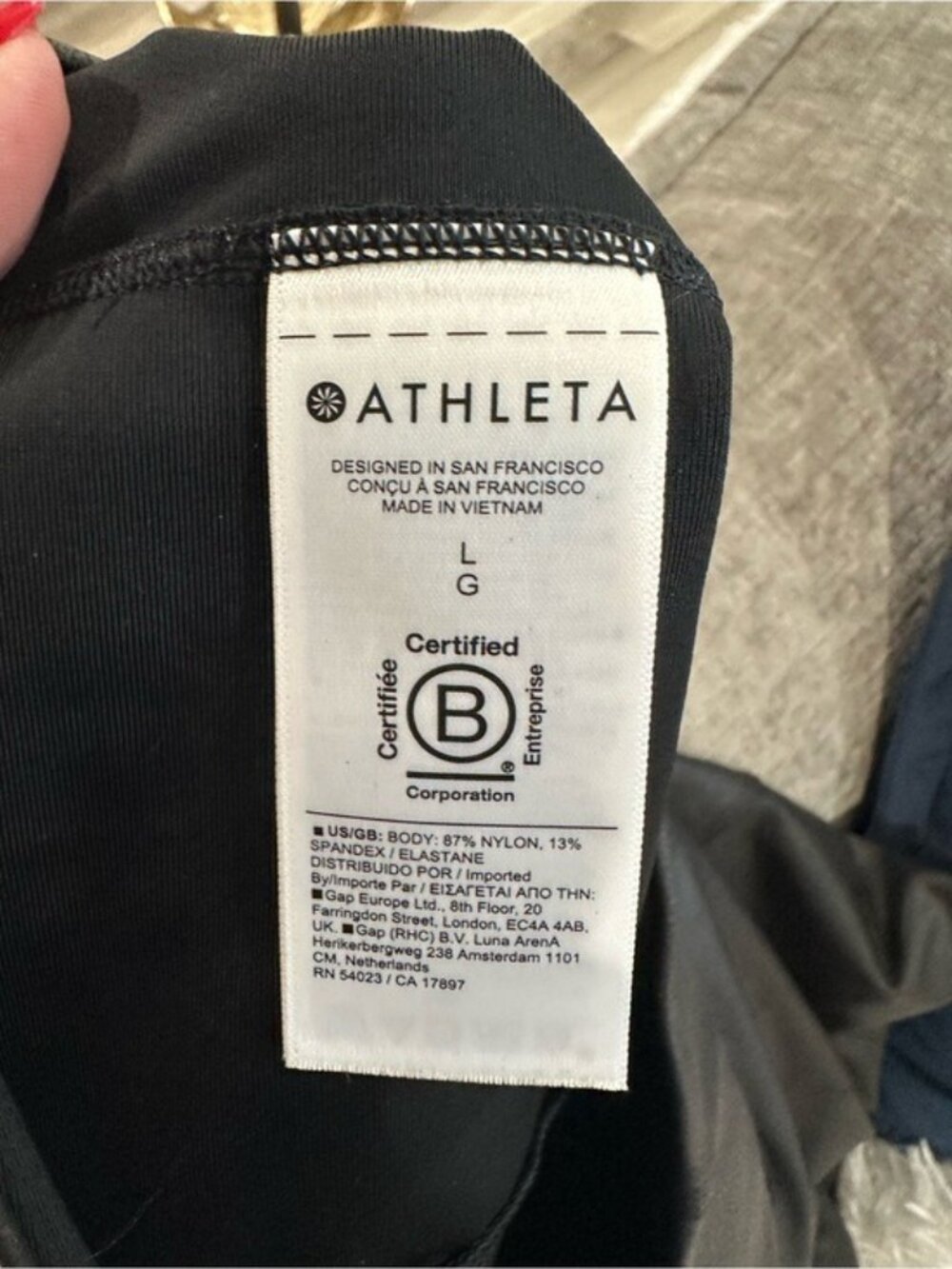 Athleta Delancey Gleam Faux Leather Leggings Black Luxe Size Large - Picture 8 of 8